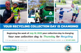 Waste Pro Thursday Recycling Flyer