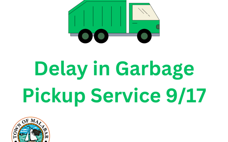 Delay in Garbage Pickup Service 9/17